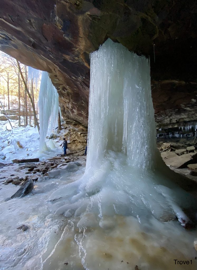 Glory Hole Falls frozen