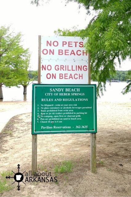 "Rules and Regulations" at Sandy Beach