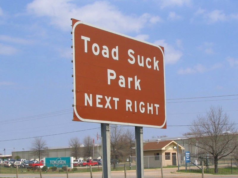 Toad Suck Arkansas name origin
