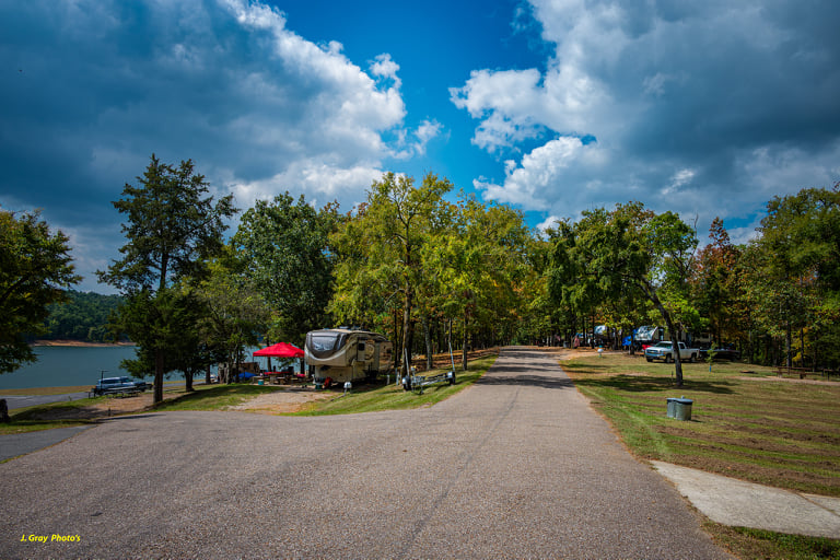 Campsites by the Lake at Cowhide Cove