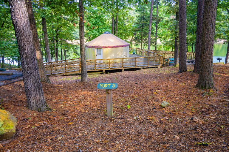Yurt #3 at Daisy State Park on Lake Greeson