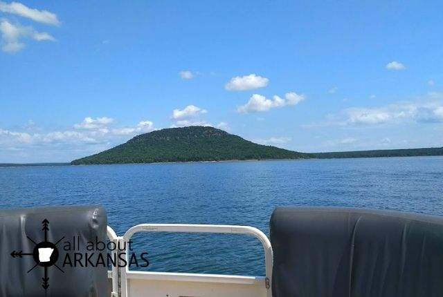 Pontoon shuttle to Sugar Loaf on Greers Ferry Lake