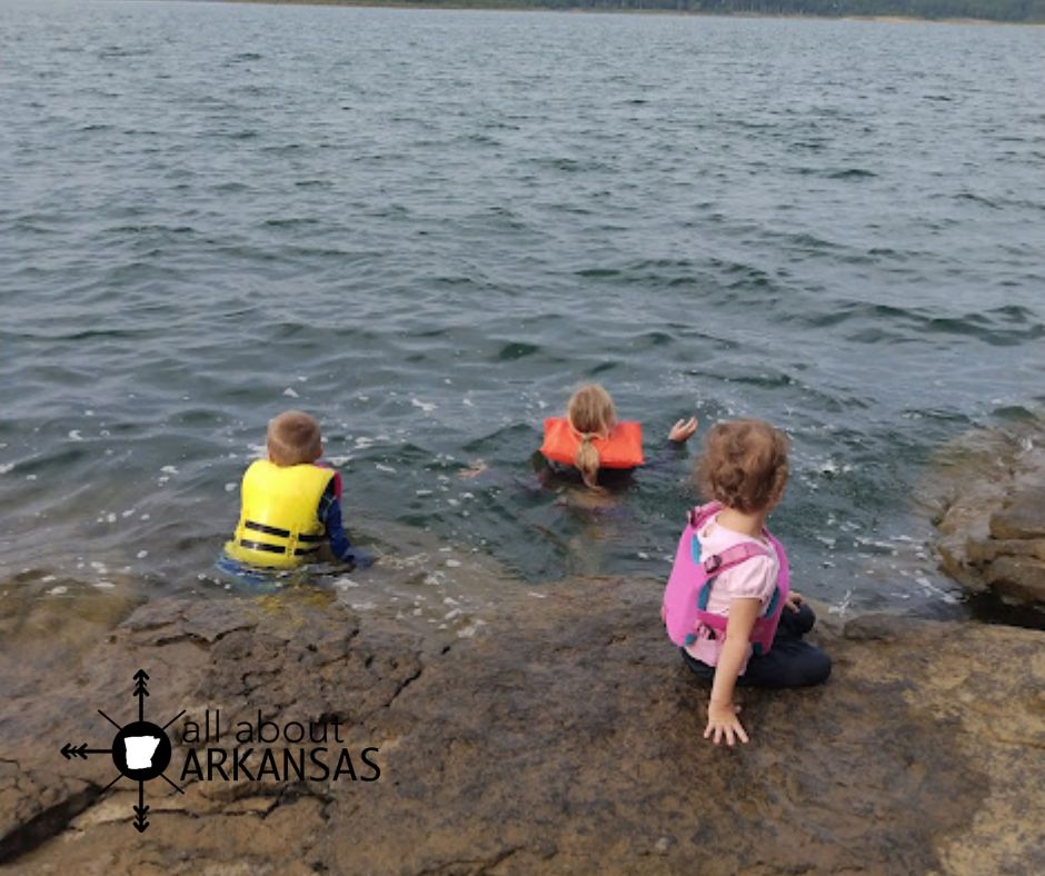kids camping idea - go swimming