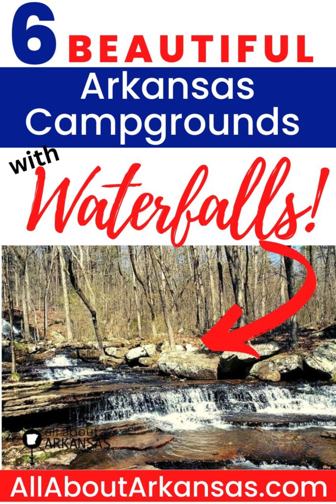 Arkansas hiking trails with waterfalls