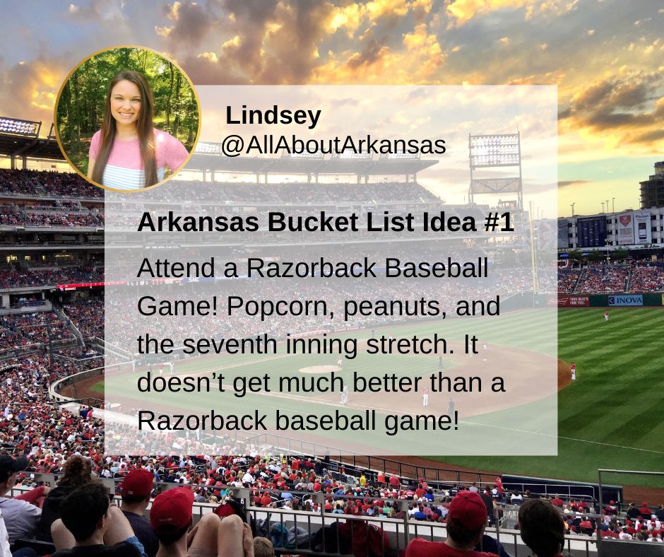 Bucket list idea- attend a Razorback baseball game