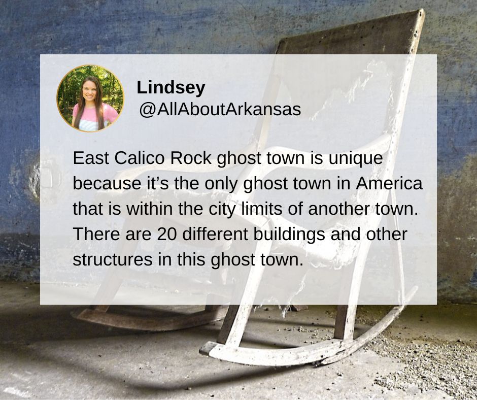 East Calico Rock abandoned town in Arkansas
