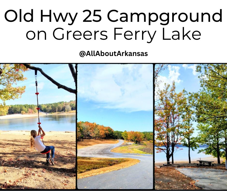 Old Highway 25 campground on Greers Ferry Lake