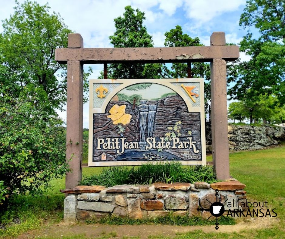 Petit Jean State Park sign