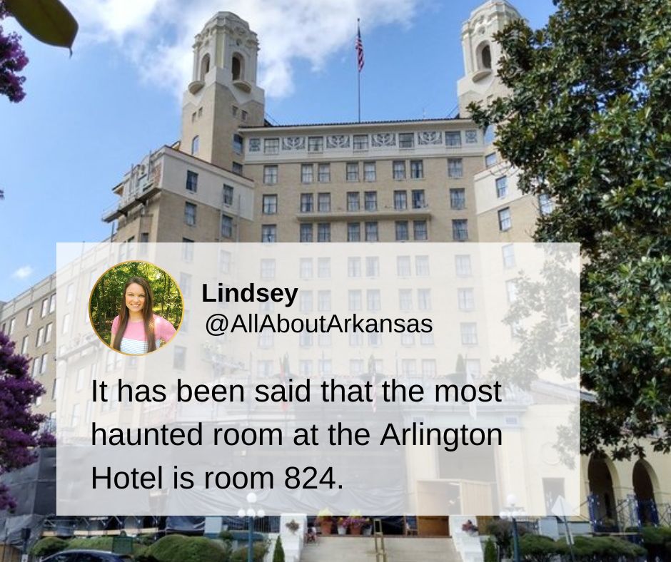 Most haunted room at the Arlington Hotel